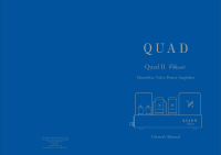 Quad II-Classic - Owners Manual 